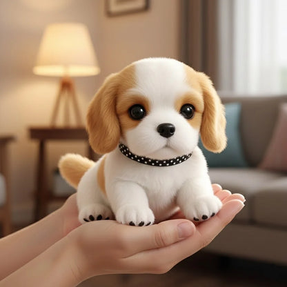 Interactive plush dog toy featuring realistic movement and sound, designed as a soft and portable companion for kids. 6