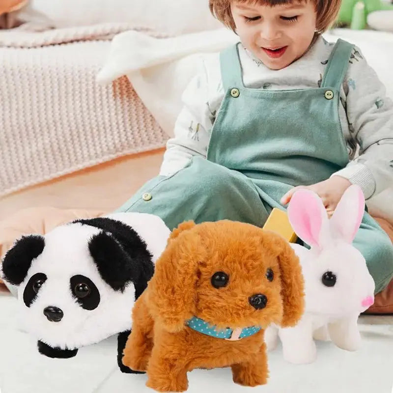 Interactive Plush Puppy Toy with Walking and Barking Features – Montessori Educational Toy for Toddlers, Safe ABS Plastic 2