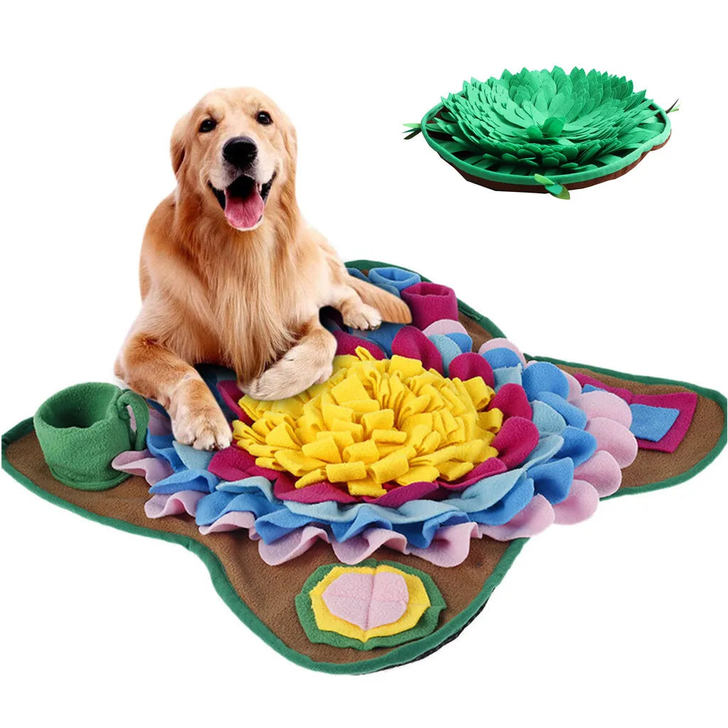 Interactive Plush Snuffle Mat for Dogs – Slow Feeder, Machine Washable, Portable Design 1