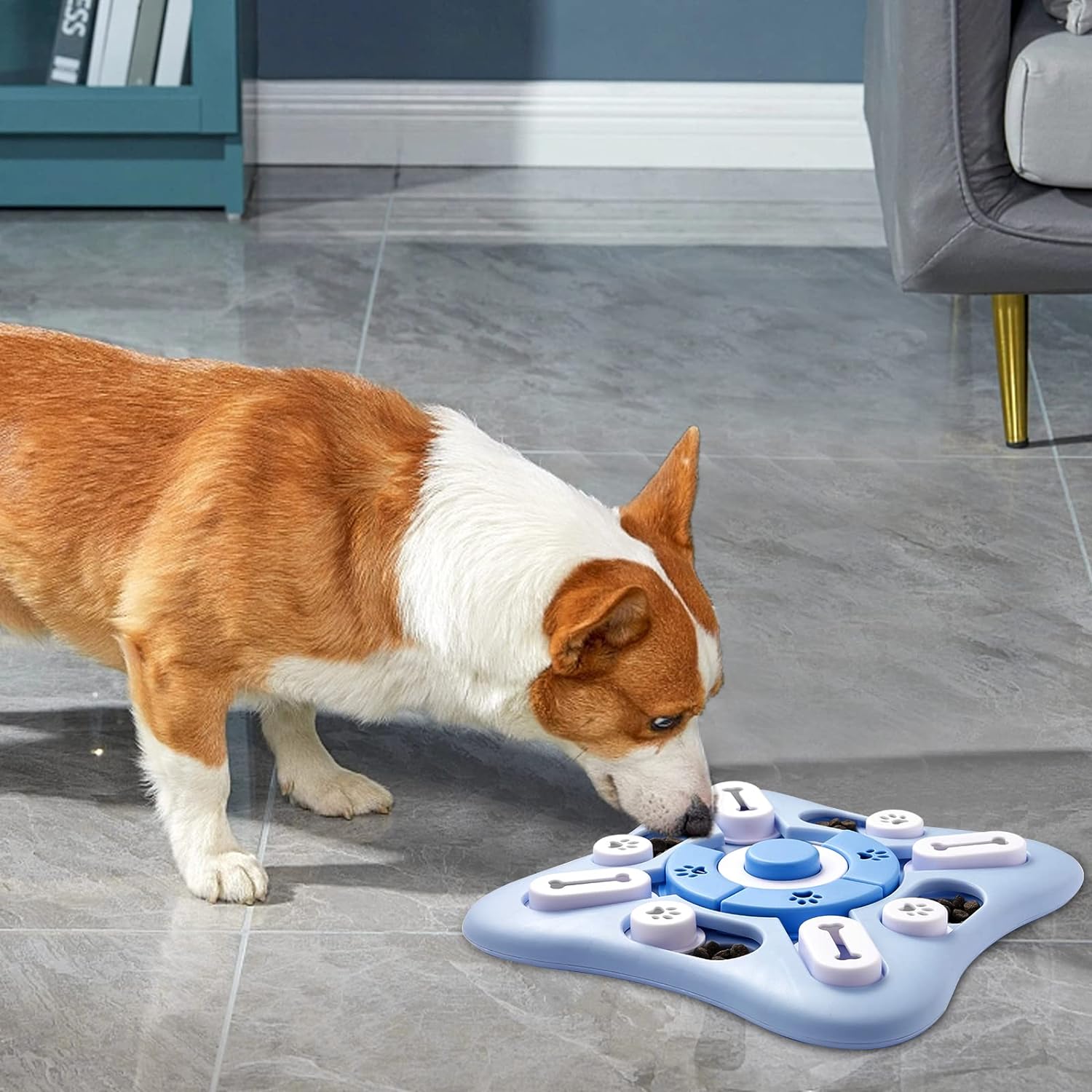 Interactive Puzzle Feeder for Dogs and Cats – Slow Eating and Mental Stimulation Toy, Durable and Easy to Clean 1