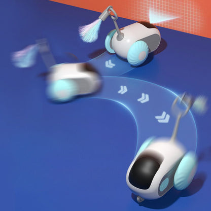 Interactive Remote-Controlled Cat Toy with Feather and Worm Attachments – Engaging Play for Cats 3