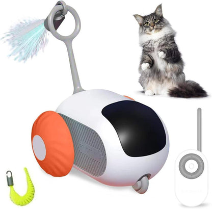 Interactive Remote Control Cat Toy with Dual Modes and Infrared Sensors for Engaging Play 0