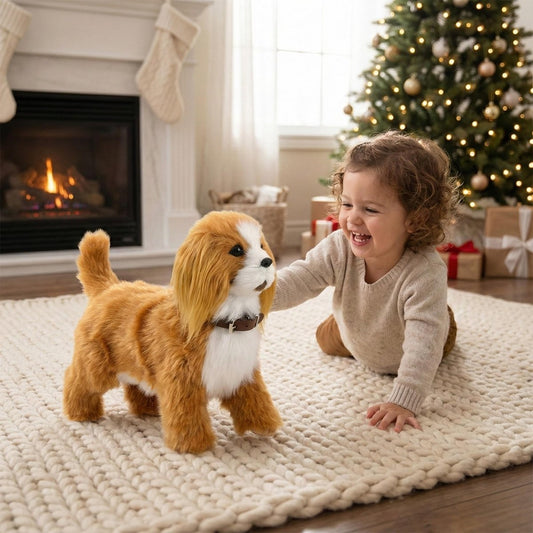 Interactive Robot Dog Toy – Realistic Walking, Barking, and Tail Wagging Cavalier King Charles Spaniel for Kids Age 3+ 0