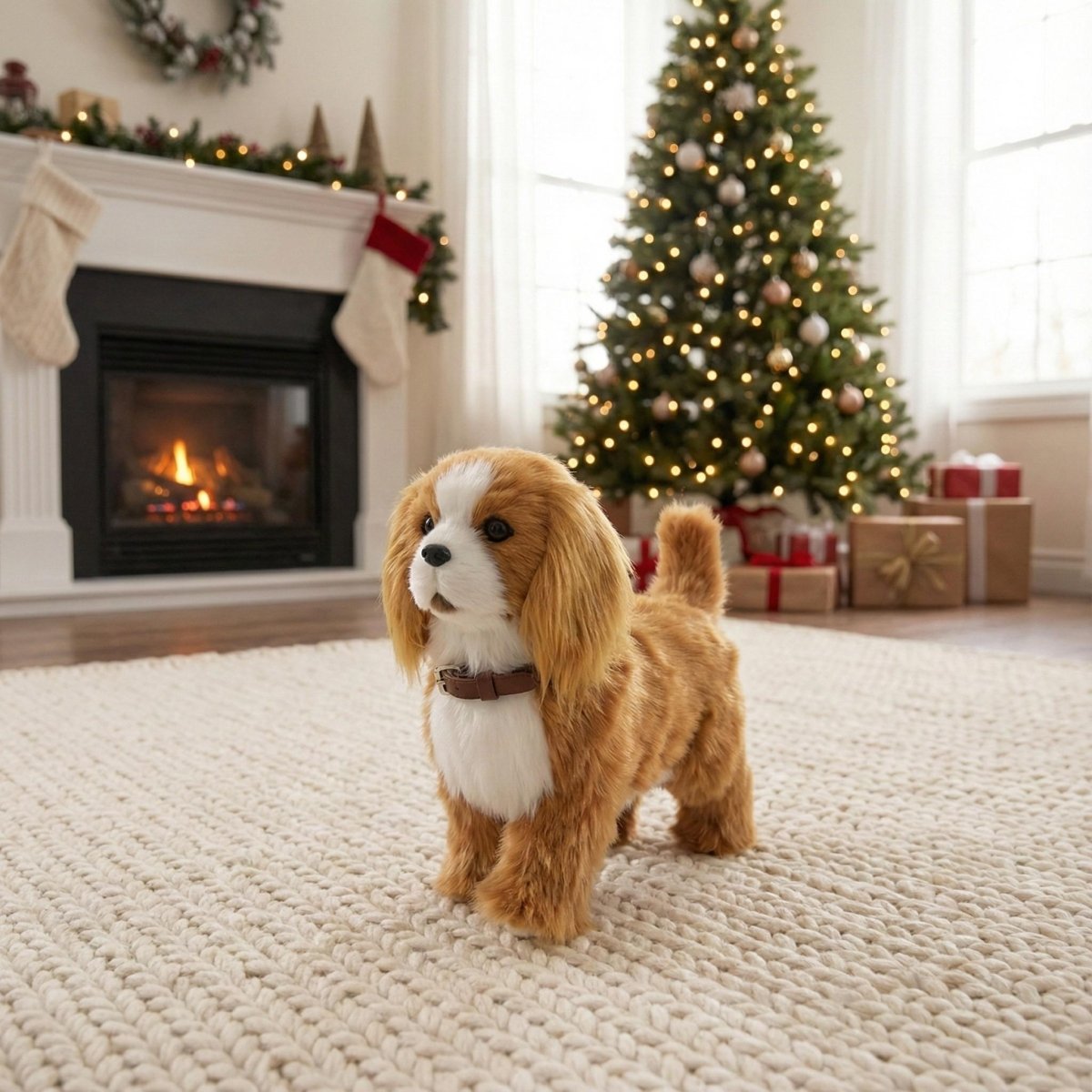 Interactive Robot Dog Toy – Realistic Walking, Barking, and Tail Wagging Cavalier King Charles Spaniel for Kids Age 3+ 1