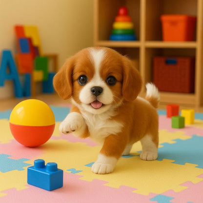 Interactive Robot Dog Toy – Realistic Walking, Barking, and Tail Wagging Cavalier King Charles Spaniel for Kids Age 3+ 3