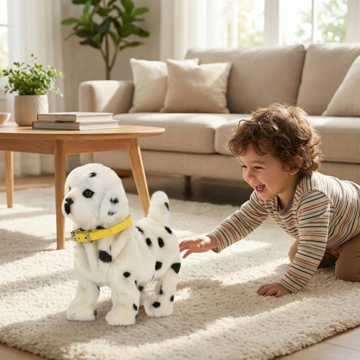 Interactive robot puppy toy featuring lifelike movements and touch response, available in 10 realistic breeds for engaging play. 13
