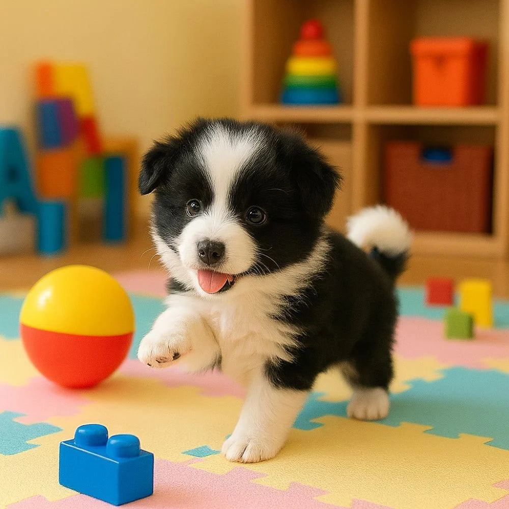 Interactive robot puppy toy featuring lifelike movements and touch response, available in 10 realistic breeds for engaging play. 16