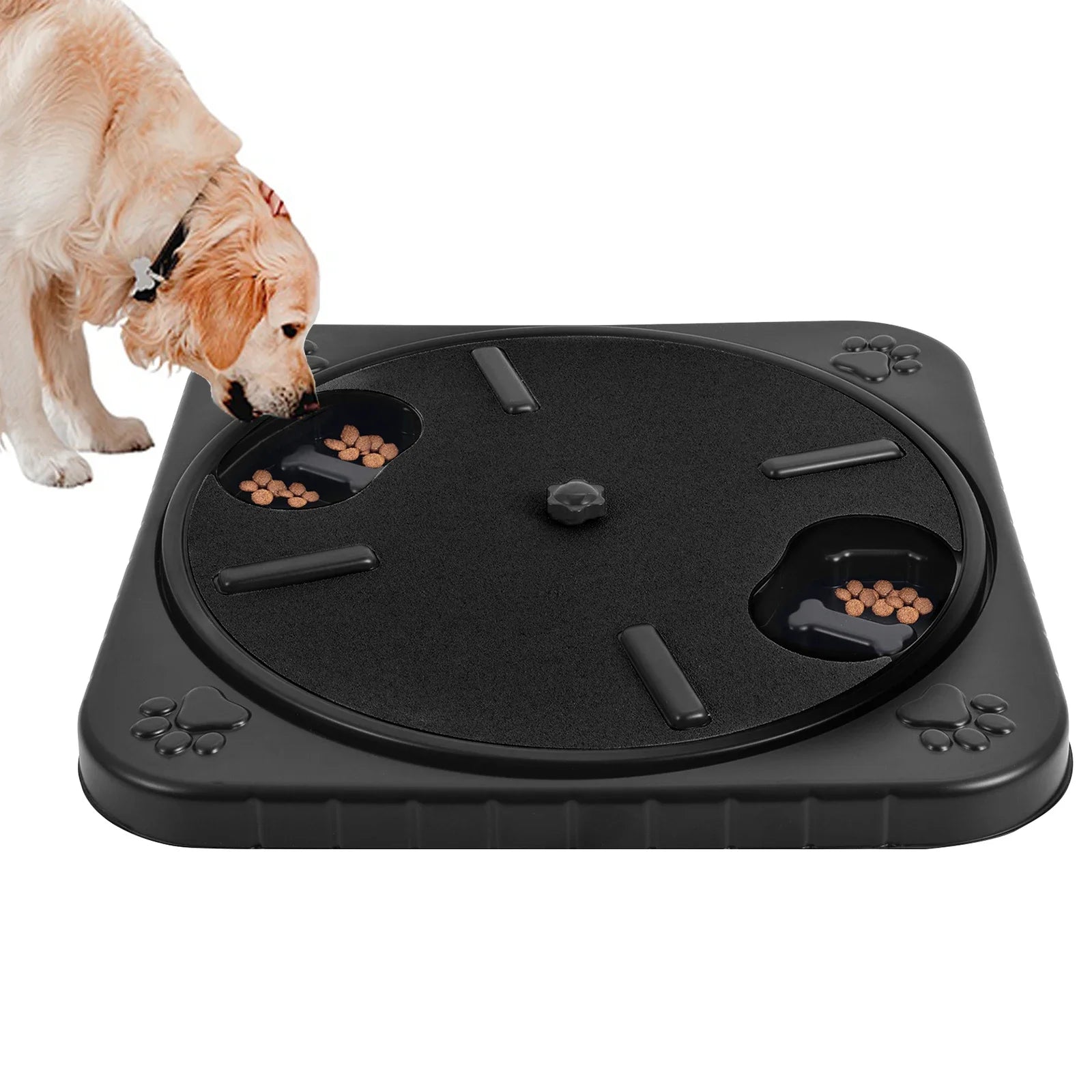 Interactive Rotatable Nail File and Slow Feeder for Dogs – 3-in-1 Grooming Tool 0
