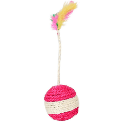 Interactive Sisal Scratching Ball Cat Toy – Durable and Engaging 0