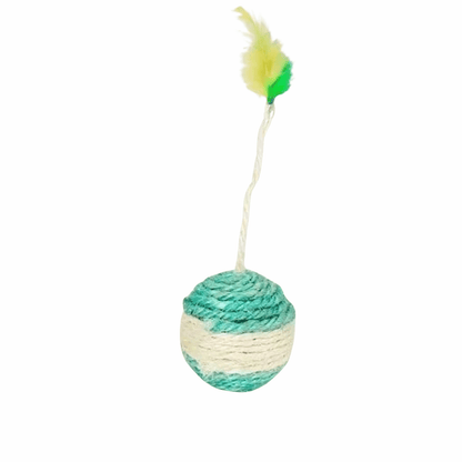 Interactive Sisal Scratching Ball Cat Toy – Durable and Engaging 8