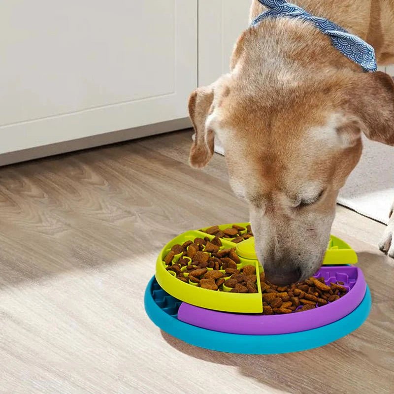Interactive Slow Feeder Dog Bowl – Puzzle Design for Healthy Eating and Cognitive Development, Non-Slip Base 2