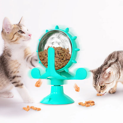 Interactive Snack Dispenser Toy for Cats and Small Dogs – Engaging Pet Toy with 360° Movement and Strong Suction Cup 1