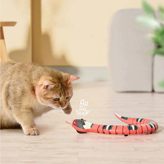 Interactive Snake Toy for Cats and Dogs with Realistic Movements and USB Rechargeable Feature 0
