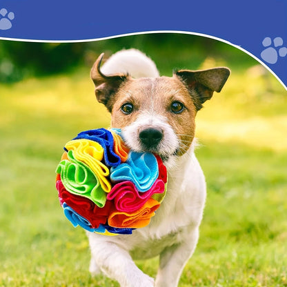 Interactive Snuffle Ball Dog Puzzle Toy for Mental Stimulation and Slow Eating – Soft and Durable for Medium to Large Dogs 2