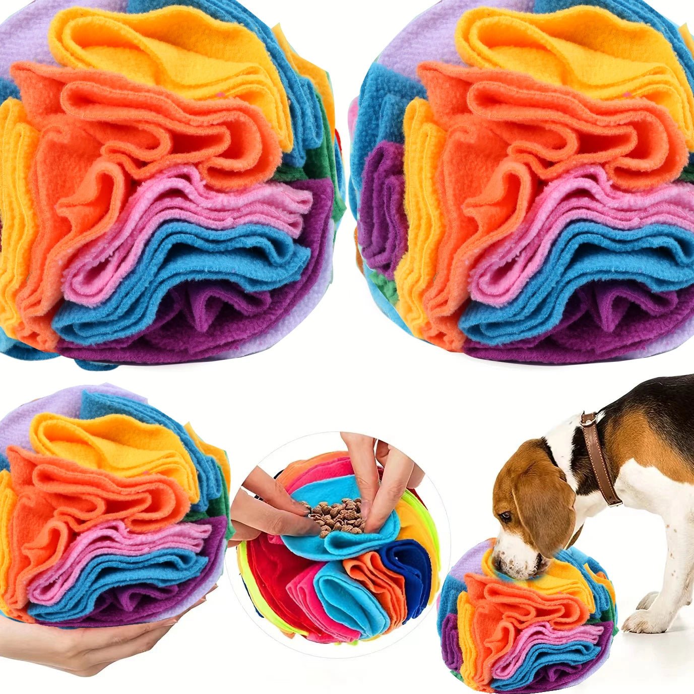 Interactive Snuffle Ball for Dogs – Puzzle Toy for Mental Stimulation and Slow Eating 0