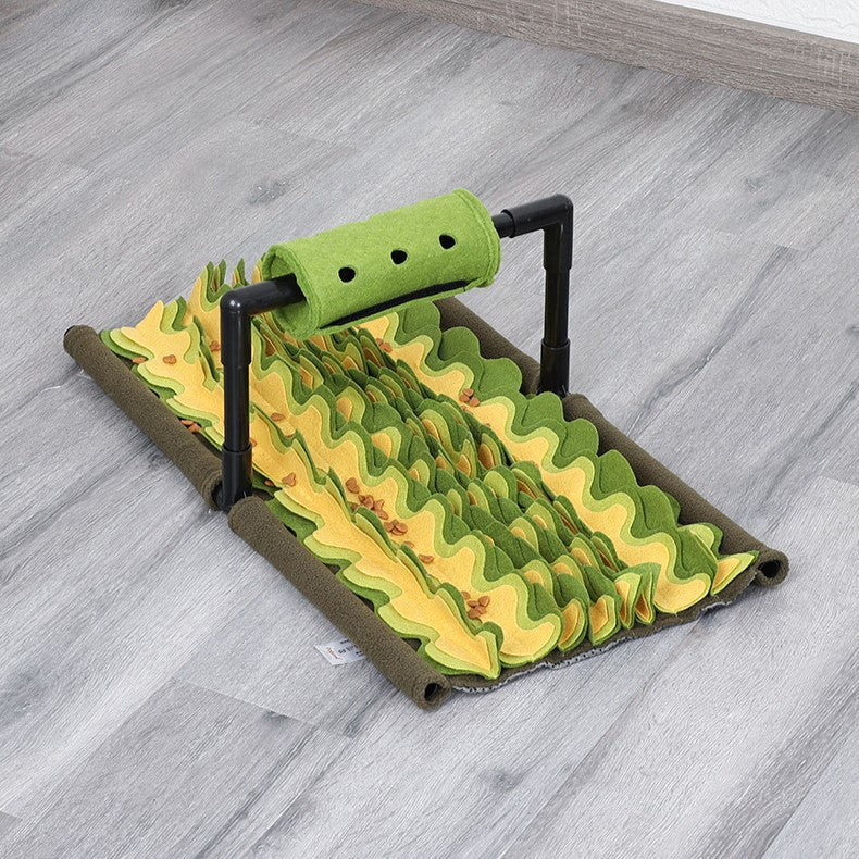 Interactive Snuffle Mat for Dogs – Green 58x33 cm, Slow Feeding Design for Mental Stimulation and Easy Cleaning 4