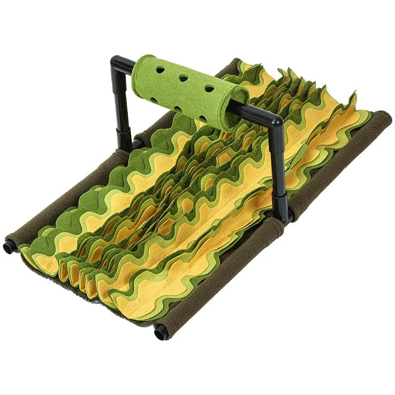 Interactive Snuffle Mat for Dogs – Green 58x33 cm, Slow Feeding Design for Mental Stimulation and Easy Cleaning 5
