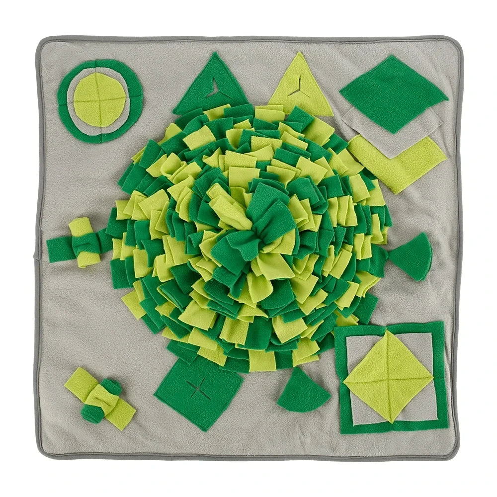 Interactive Snuffle Mat for Dogs – Handmade Fleece, Adjustable Sizes for Stress Relief and Mental Stimulation 0