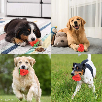 Interactive Strawberry Dog Toy – Multifunctional Snack Ball for Small to Medium Dogs, Durable Rubber Teething Toy 5