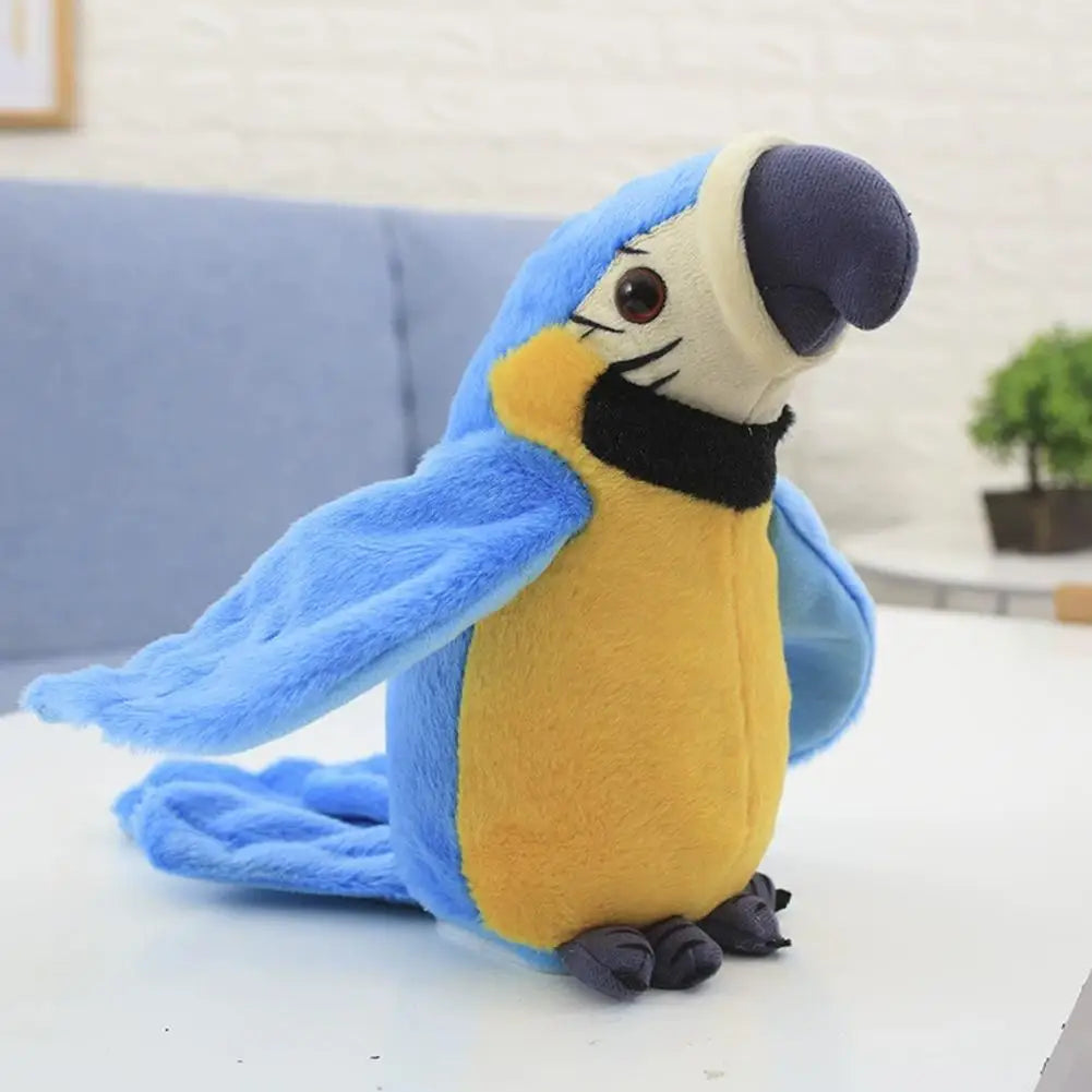 Interactive Talking Macaw Plush Toy with Recording Function – Educational Bird Toy for Kids, 22cm Soft Cotton 4