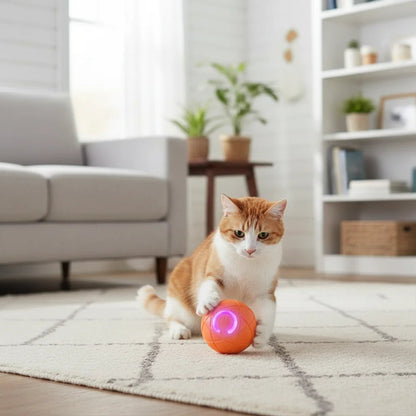 Interactive Vibrating Dog Toy with LED Lights and Smart Touch Activation - Durable, Rechargeable, Compact Design 4