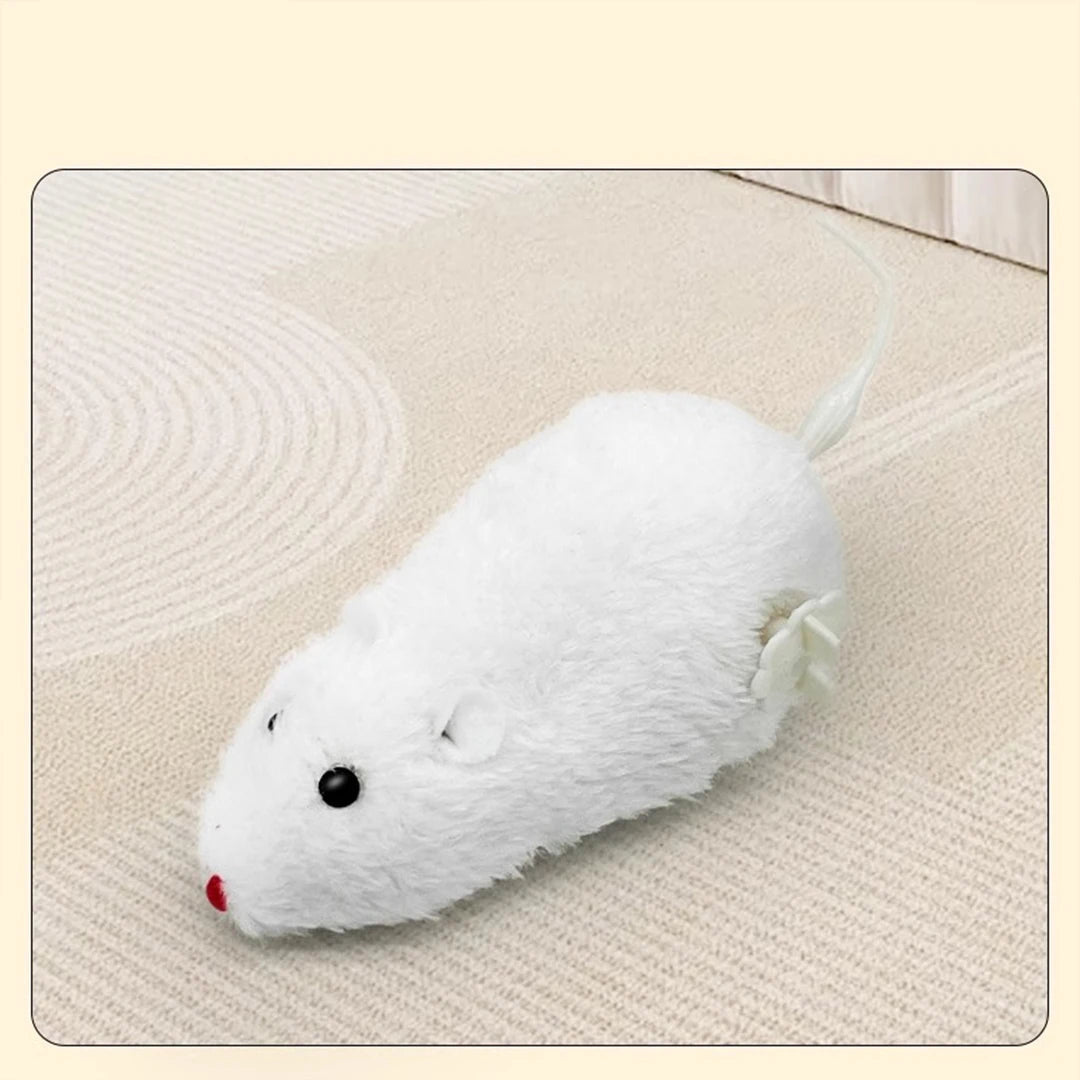 Interactive Wind-Up Mouse Cat Toy – Safe Plush and Plastic Design for Indoor and Outdoor Play 8