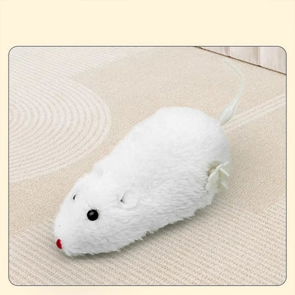 Interactive Wind-Up Mouse Cat Toy – Safe Plush and Plastic Design for Indoor and Outdoor Play 8