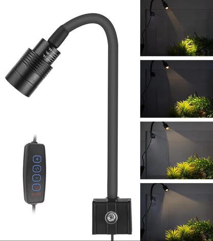 LED Aquarium Light with Adjustable Brightness and 360° Rotation – Fish Tank Light with Triple Color Control 4