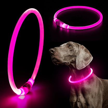LED Dog Collar – Adjustable 360-Degree Glow Safety Collar with USB Rechargeable Light for Night Walks 11
