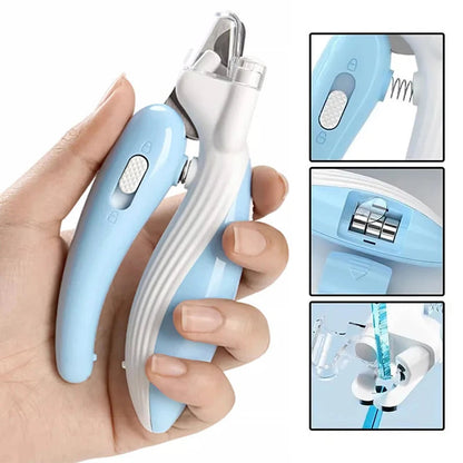 LED Pet Nail Clippers for Dogs and Cats – Safe Stainless Steel Trimmer with Ergonomic Grip 3