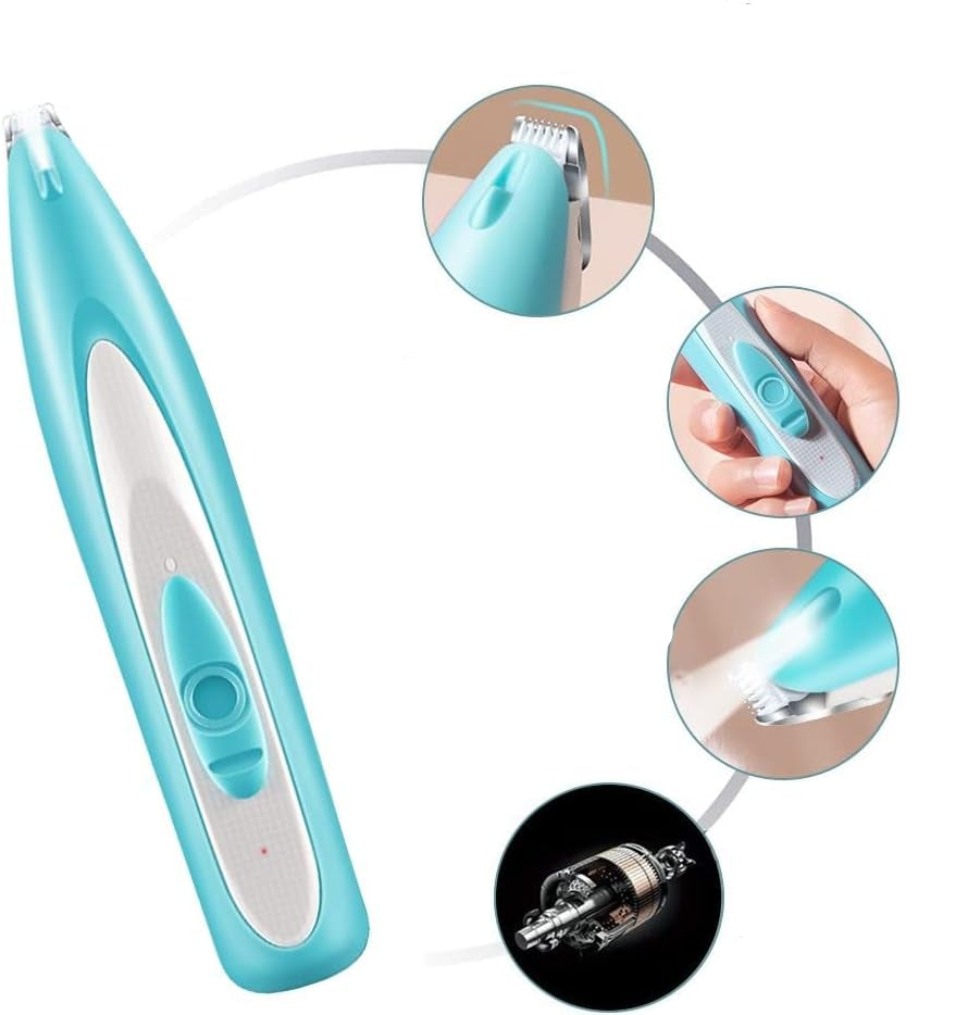 LED Pet Trimmer with Ultra-Low Noise Technology – Stainless Steel Clipper for Safe Grooming and Precise Trims 6