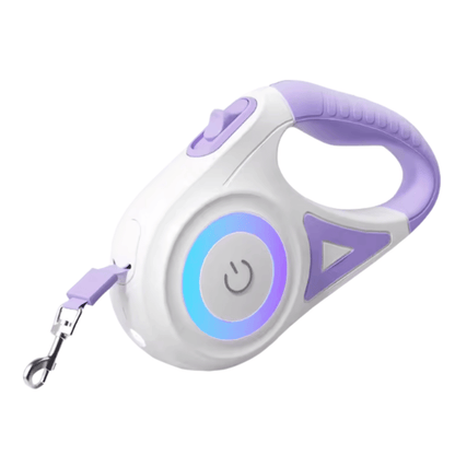 LED Retractable Dog Leash with Comfort Grip – 5m Length for Dogs up to 35kg, Safety Light for Evening Walks 8