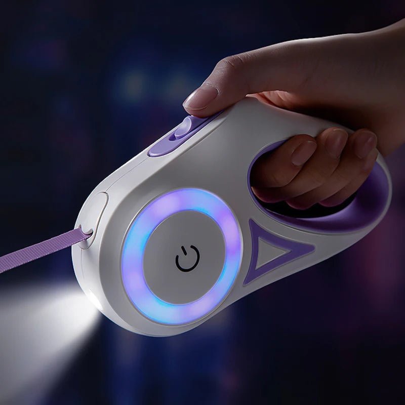 LED Retractable Dog Leash with Ergonomic Handle – 5m Length for Pets up to 35kg 3