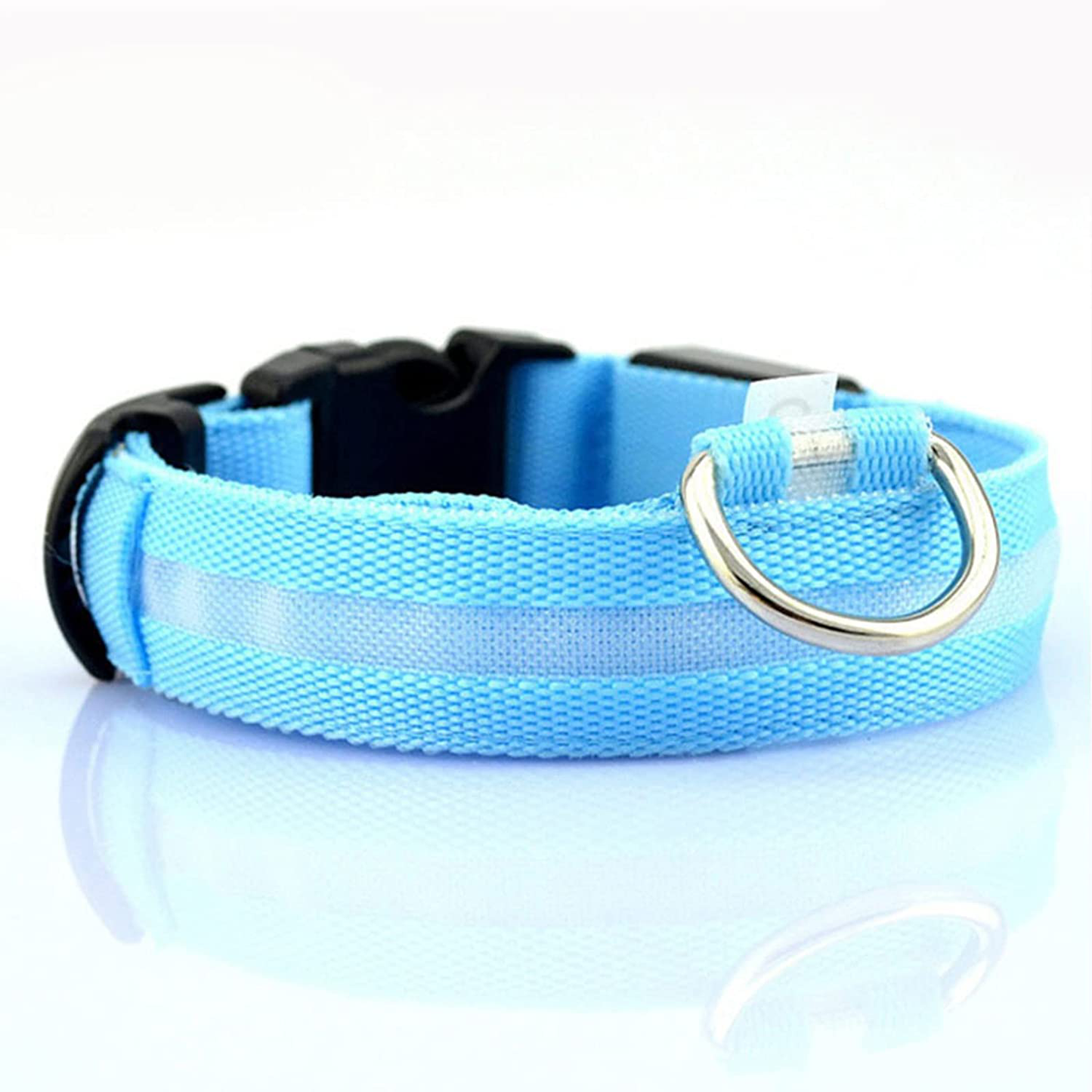 LED Safety Pet Collar - Rechargeable, Water Resistant, Soft & Durable Design for Dogs - Multiple Colors Available 0