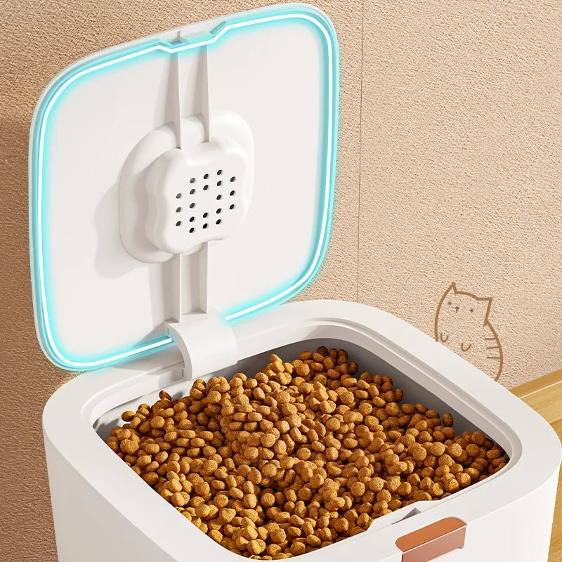 Large Airtight Dog Food Storage Container - Keeps Food Fresh, Moisture Resistant, Food-Safe Plastic, Available in Multiple Sizes 5