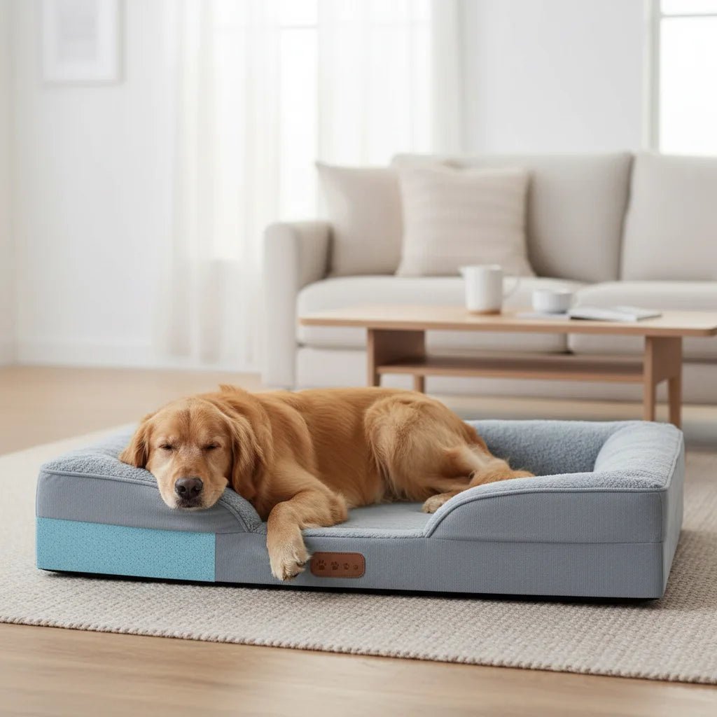 Large Orthopedic Dog Bed with Breathable Memory Foam – Ideal for Comfort and Support 1
