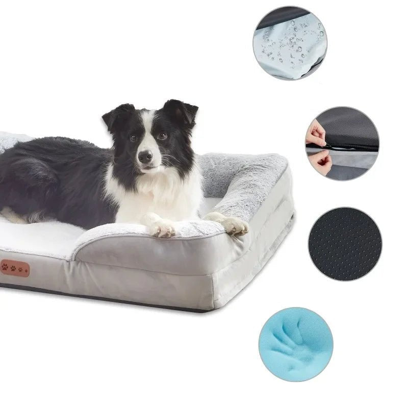 Large Orthopedic Dog Bed with Breathable Memory Foam – Ideal for Comfort and Support 8
