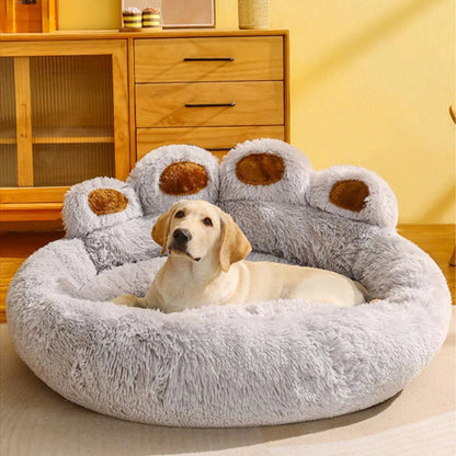Large Plush Dog Bed – Soft Sofa Design for Dogs and Cats, Comfortable and Stylish 0