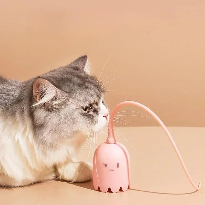 Lifelike Rat Tail Cat Toy – Engaging Play with Unpredictable Movement for Active Cats, Durable and Stimulating 4