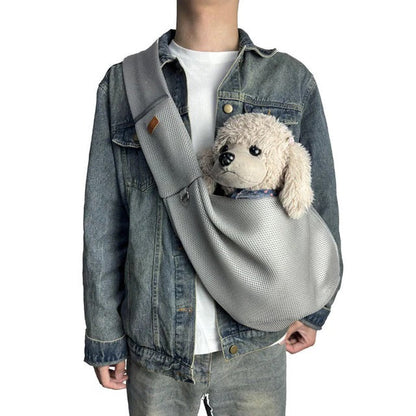 Lightweight Crossbody Dog Sling Bag for Small Dogs – Adjustable Shoulder Strap 3