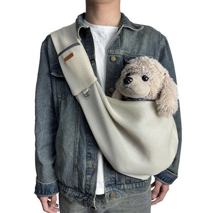 Lightweight Crossbody Dog Sling Bag for Small Dogs – Adjustable Shoulder Strap 4