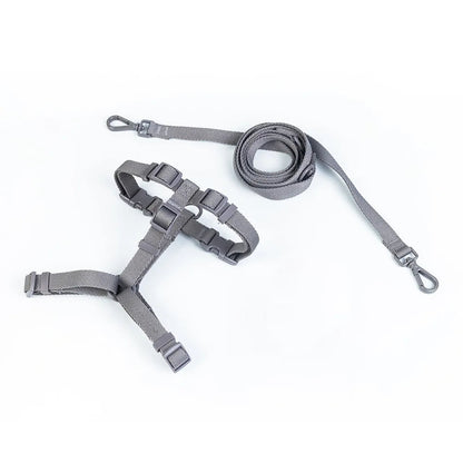 Lightweight Dog Harness and Dual-Head Leash Set for Small to Medium Dogs – Stylish Pastel Colors 0