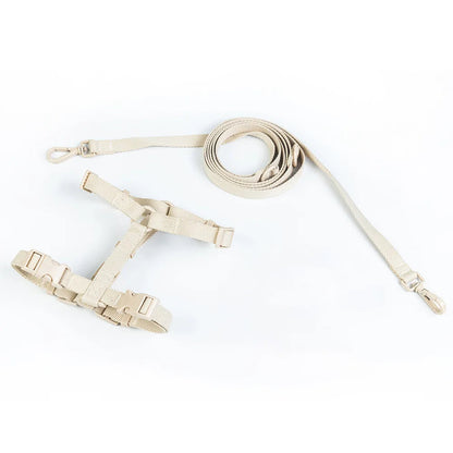 Lightweight Dog Harness and Dual-Head Leash Set for Small to Medium Dogs – Stylish Pastel Colors 9