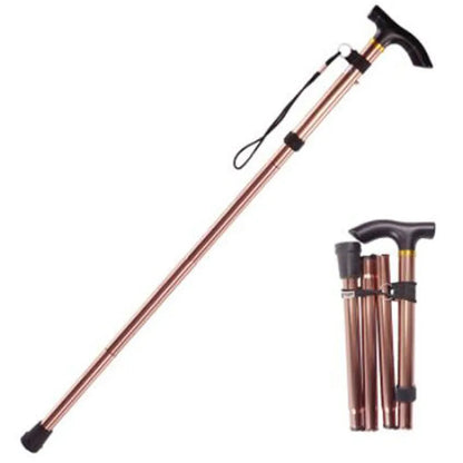 Lightweight Folding Aluminum Walking Cane with Ergonomic T-Handle – Telescopic Hiking and Trekking Stick for Stability and Comfort 4