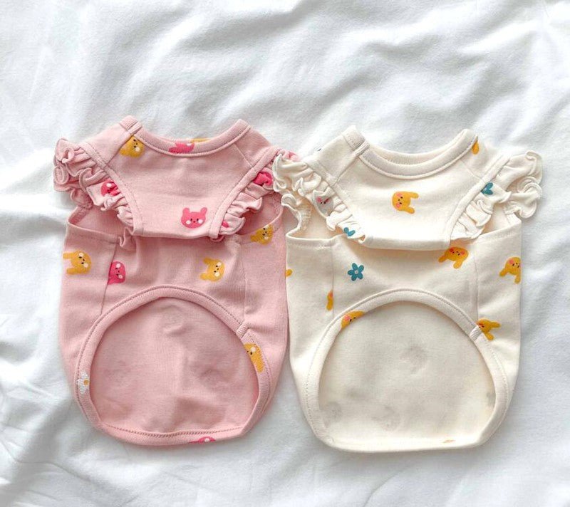 Lightweight Sleeveless Vest for Pets – Cozy Velvet with Adorable Rabbit Pattern 6