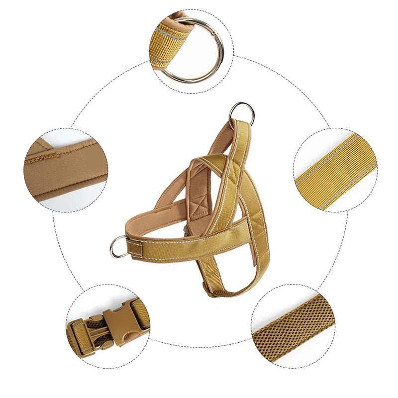 Lightweight Tactical Dog Harness for Medium and Large Dogs – Adjustable and Durable 2