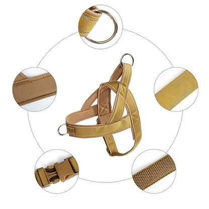 Lightweight Tactical Dog Harness for Medium and Large Dogs – Adjustable and Durable 2