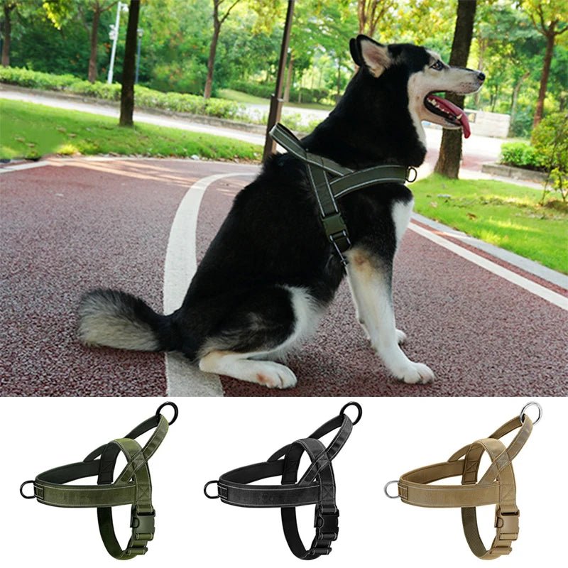 Lightweight Tactical Dog Harness for Medium and Large Dogs – Adjustable and Durable 4