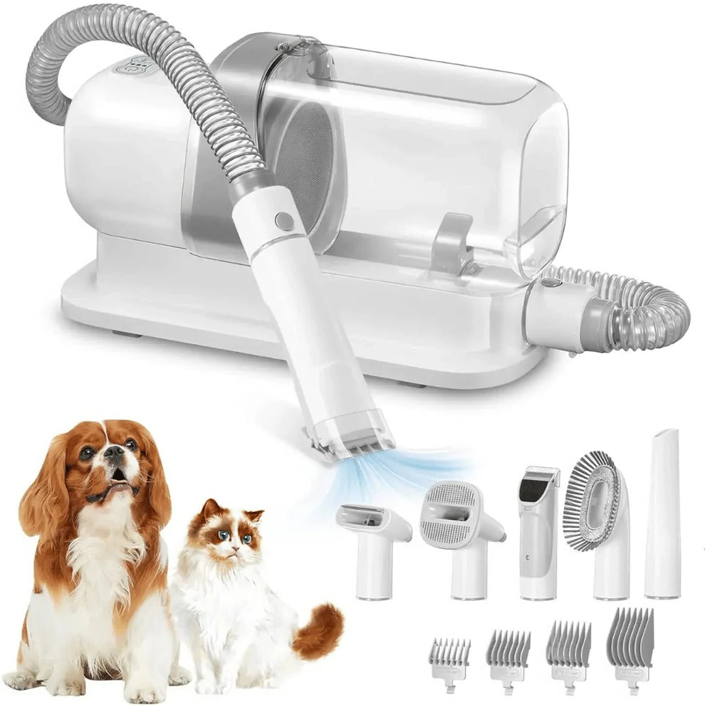 Low-Noise Dog Grooming Vacuum with Clippers and Brush Kit – 77.7oz Capacity 1