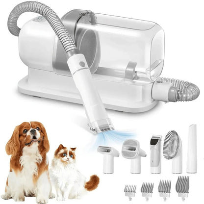 Low-Noise Dog Grooming Vacuum with Clippers and Brush Kit – 77.7oz Capacity 1